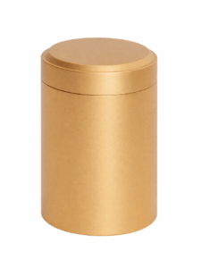 Стальная мини урна, золотистая